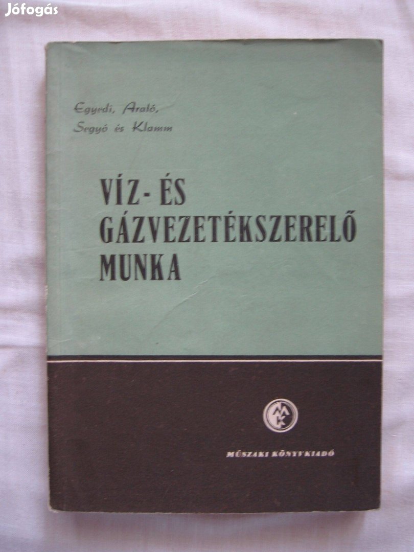 Víz- és gázszerelő munka, könyv