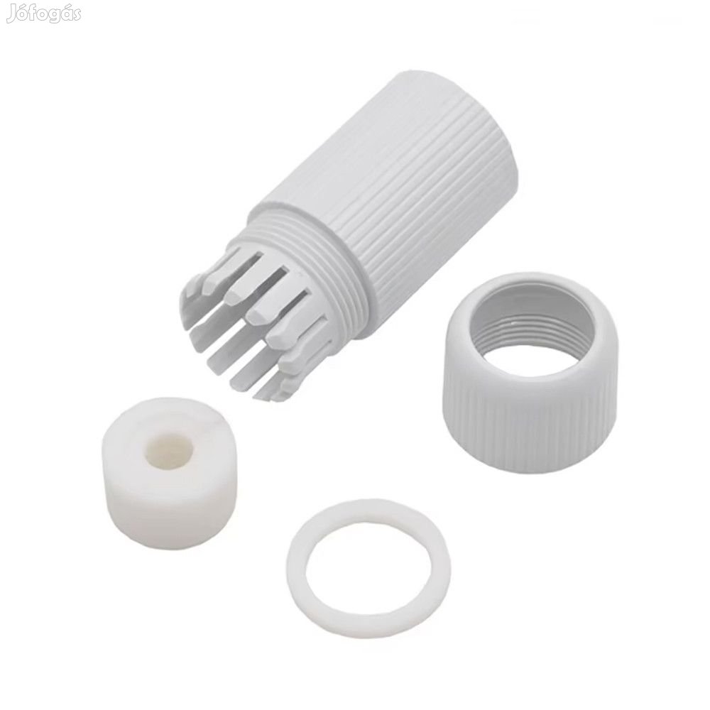 Vízálló csatlakozóadapter Ethernet hálózati LAN kábel fehér tápkábel