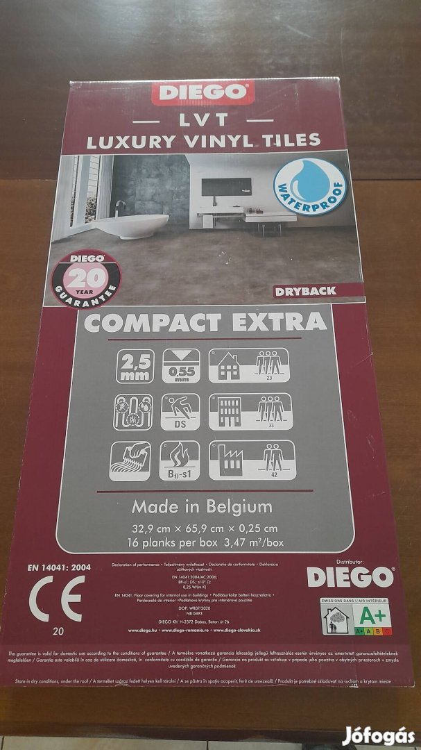 Vízálló padlóburkolat (Lvt Compact Extra)