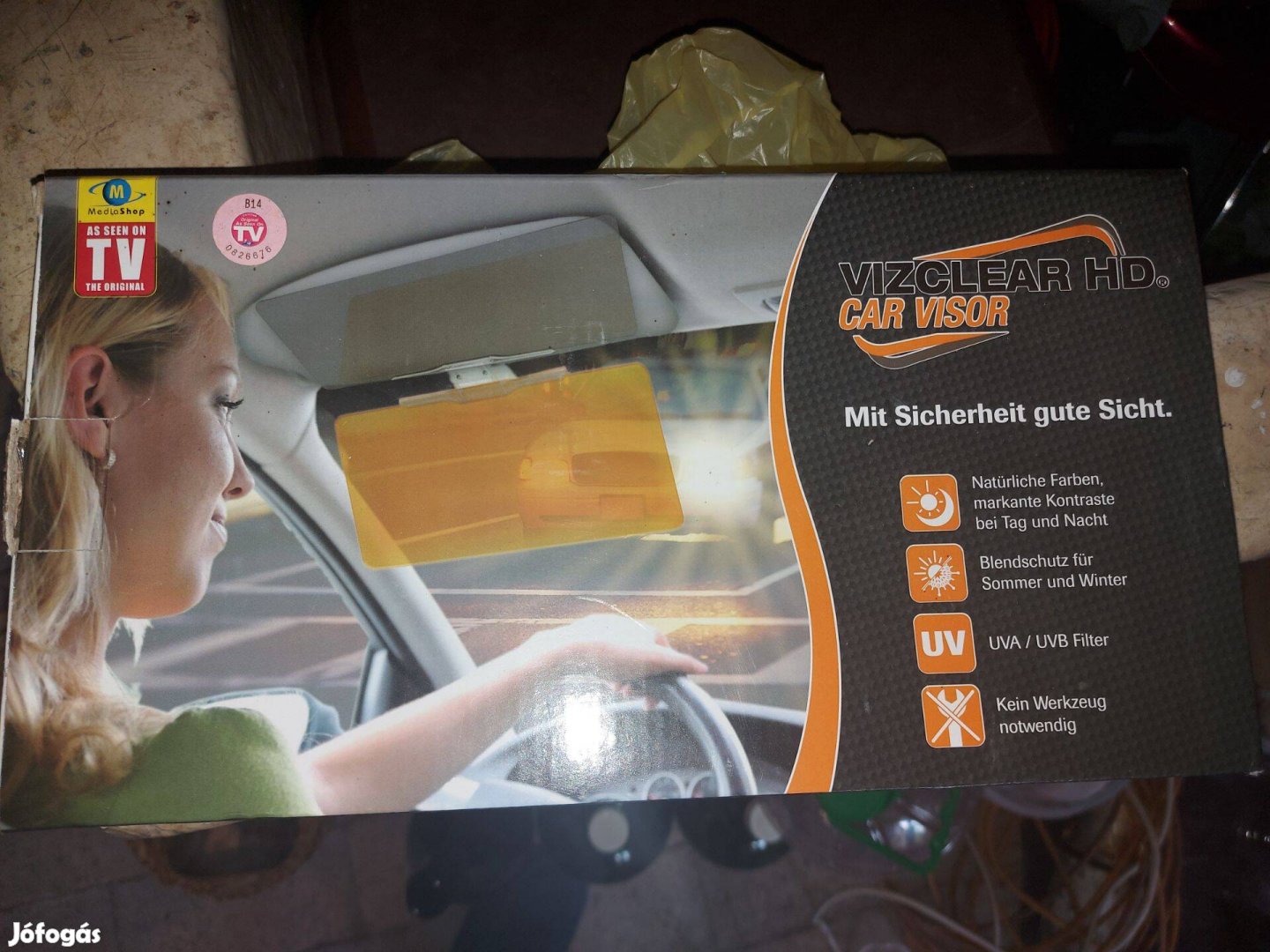 Vizclear hd car visor UVA filter autós szélvédő látás segítő 2900Ft