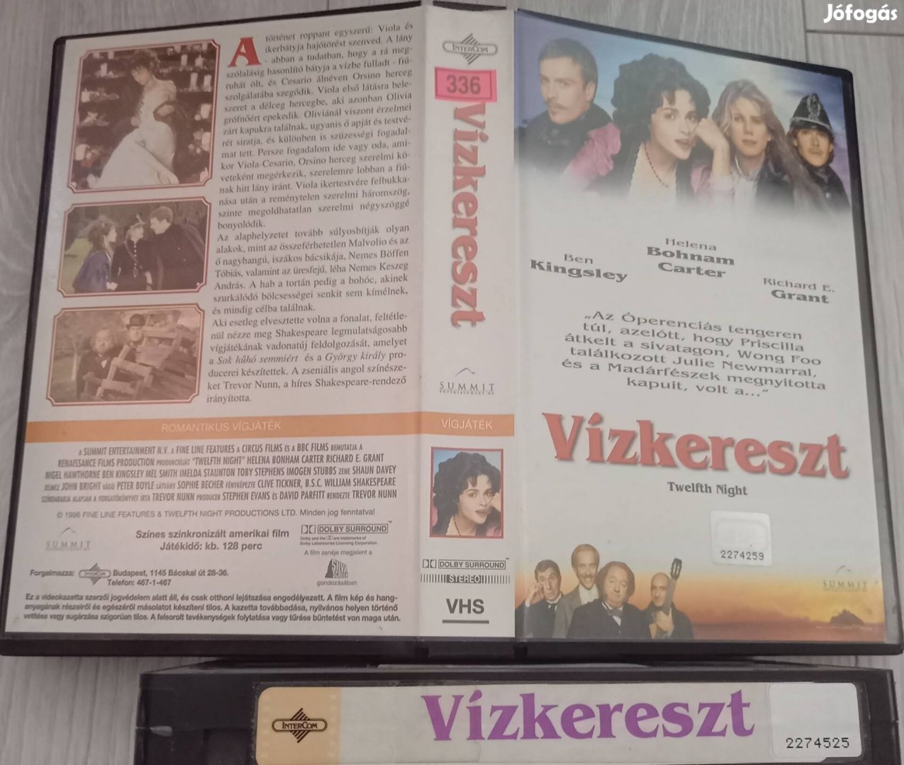 Vízkereszt - vígjáték vhs - Helena Bohnam Carter