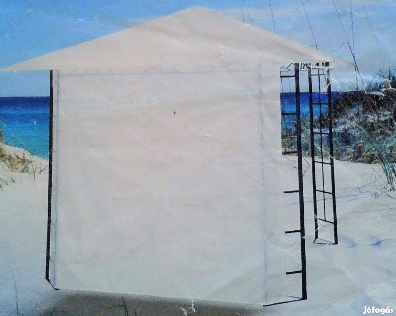 Vízlepergető pavilon oldal Vászon 230x200 2-3 db van DB ÁR