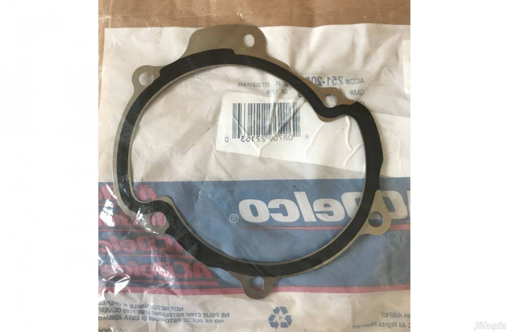 Vízpumpa tömítés, új 12660159 Alfaromeo, Chevrolet, Opel, Saab