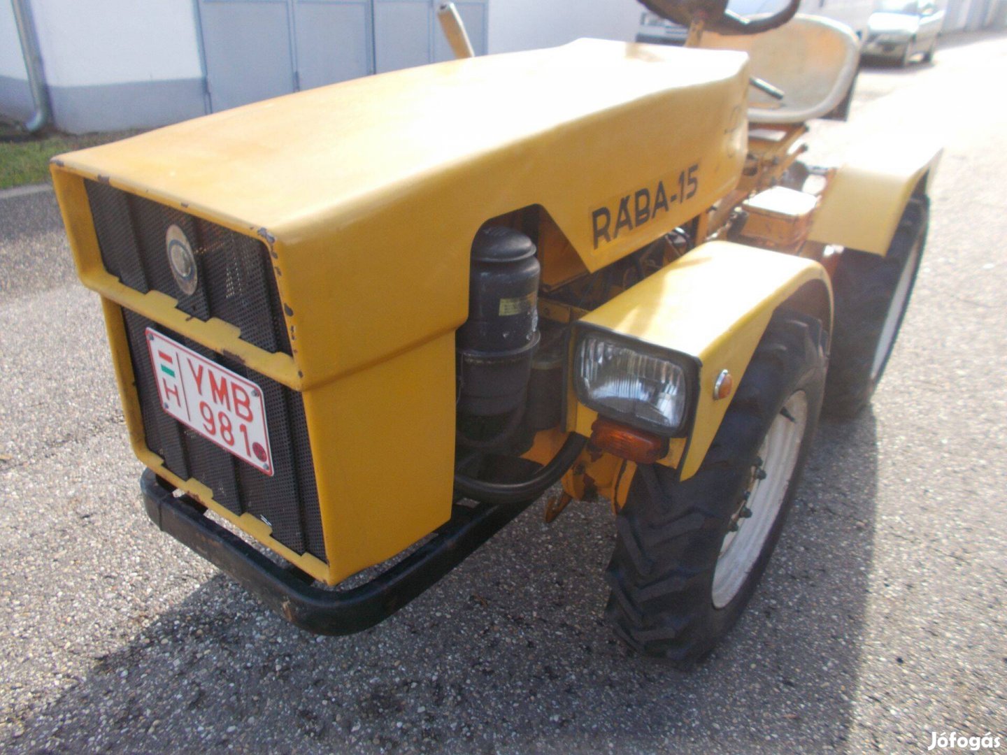 Vizsgás rába15 traktor kistraktor kertigép egy törzskormányzású, négyk