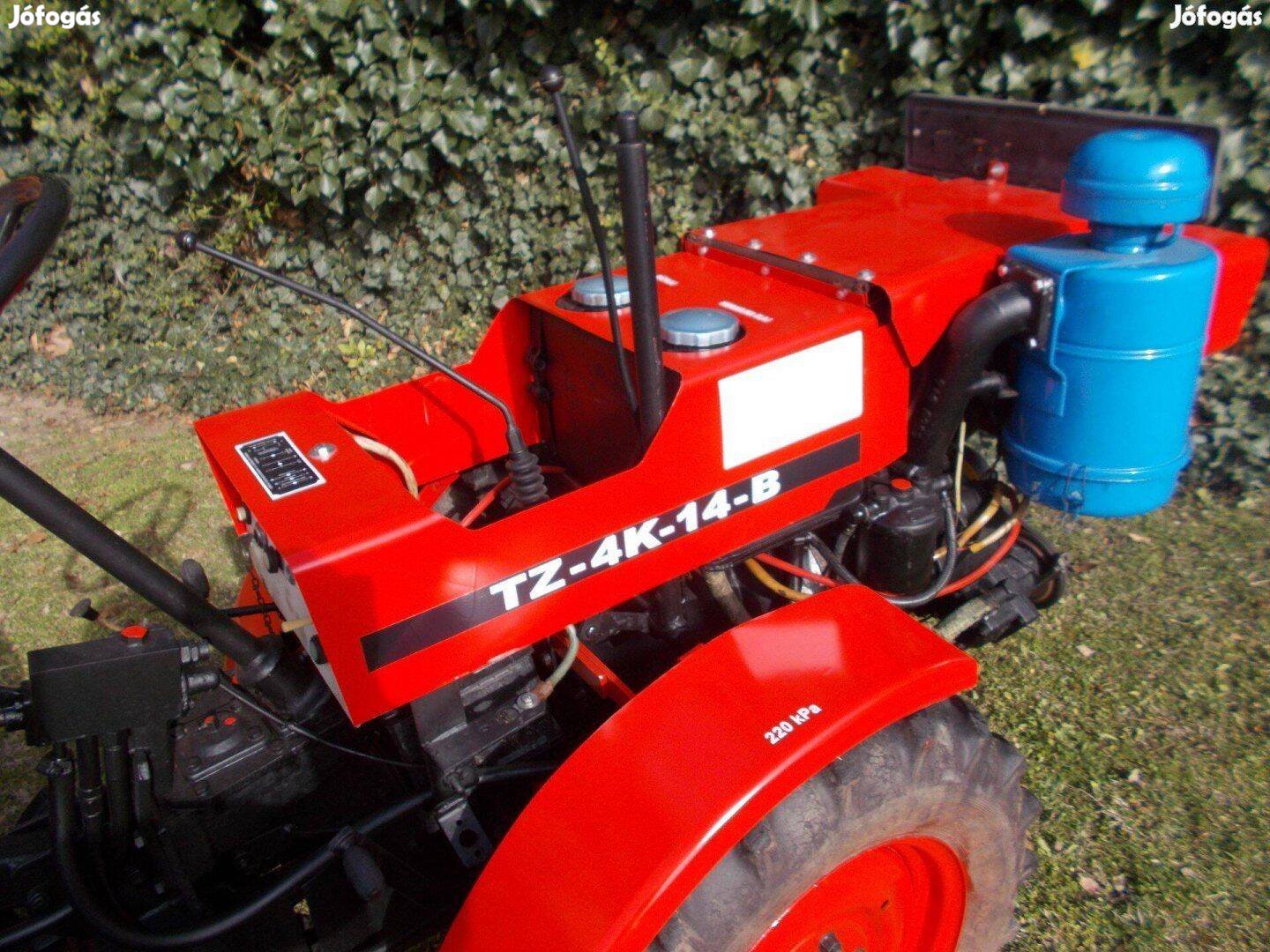 Vizsgás tz4k TZ-4K-14 B jelű traktor kistraktor kertigép egy törzskorm