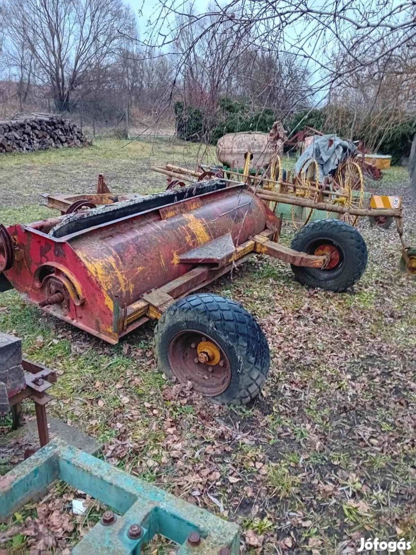 Vízszintes tengelyű szártépő, mulcsozó