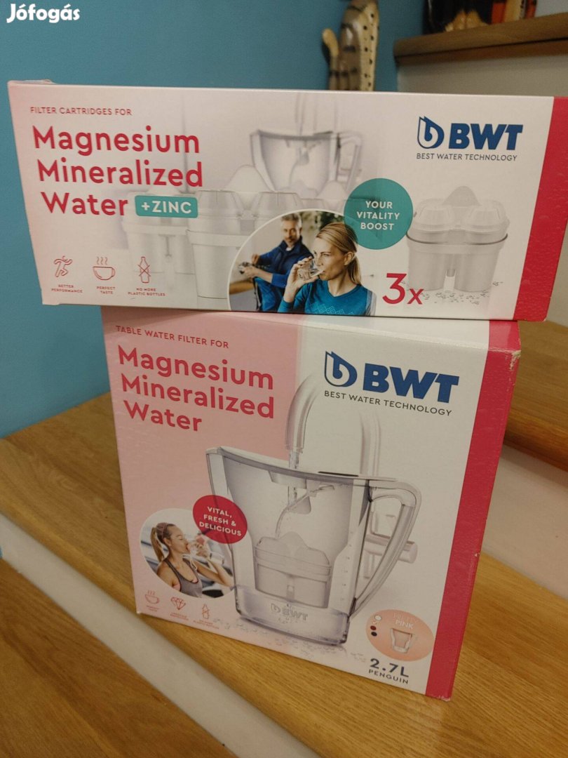 Vízszűrő kancsó 2,7L Bwt Magnesium Mineralized Water+ 3 szűrőbetét