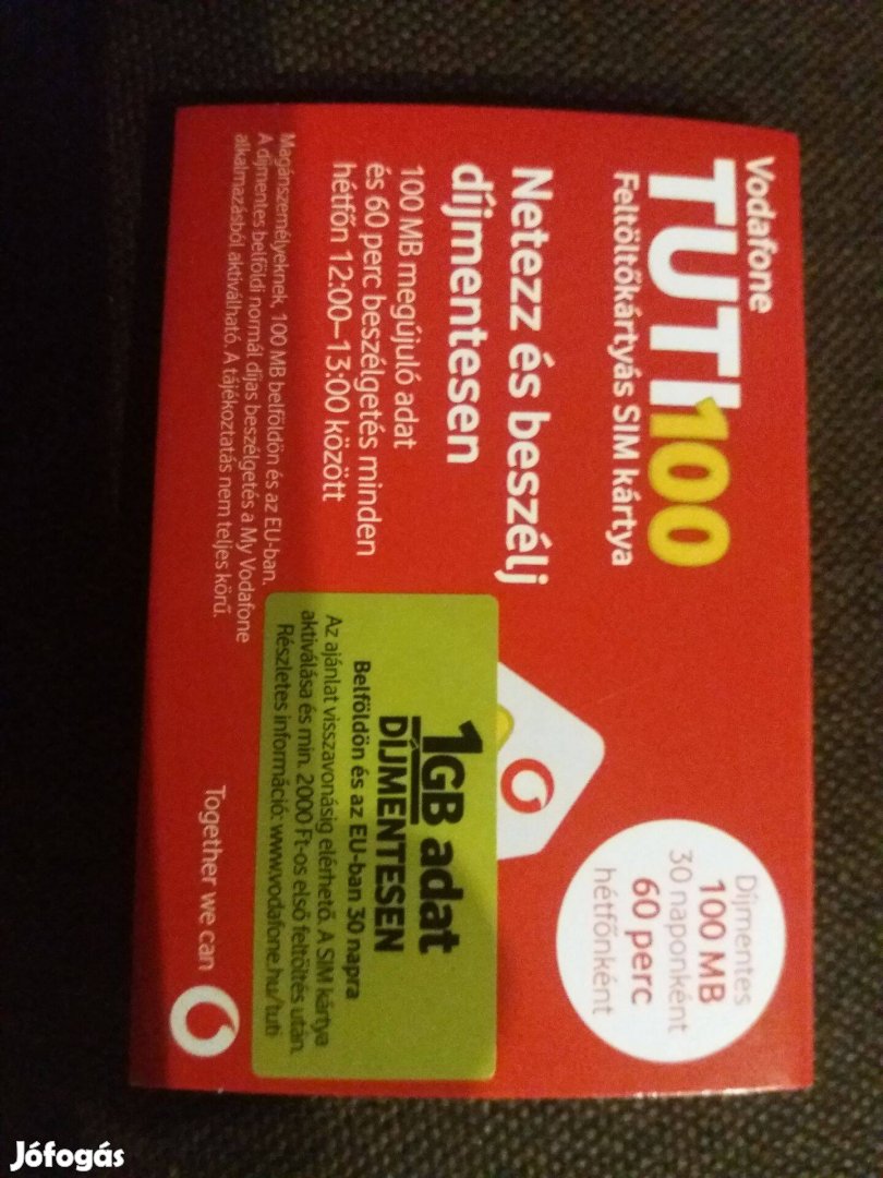 Vodafone SIM kártya
