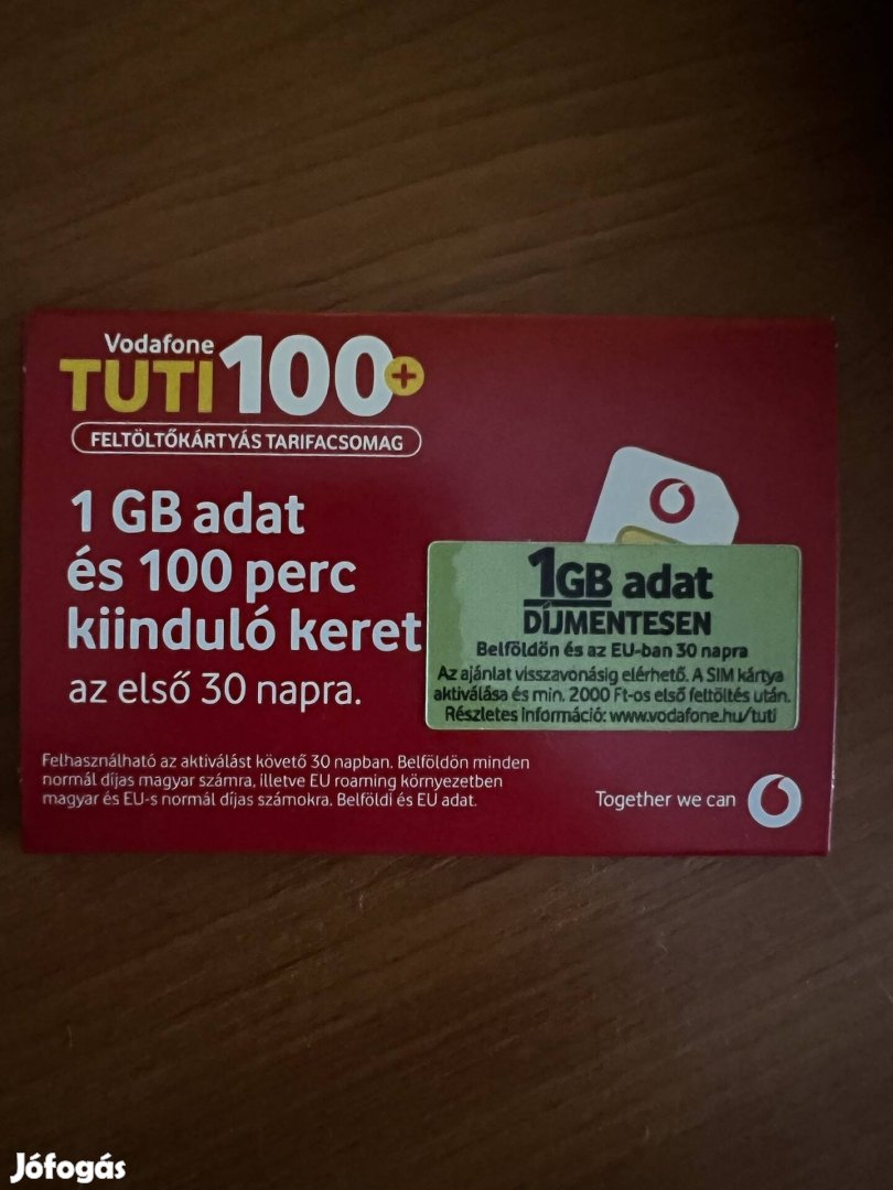 Vodafone SIM kártya aktiválatlan