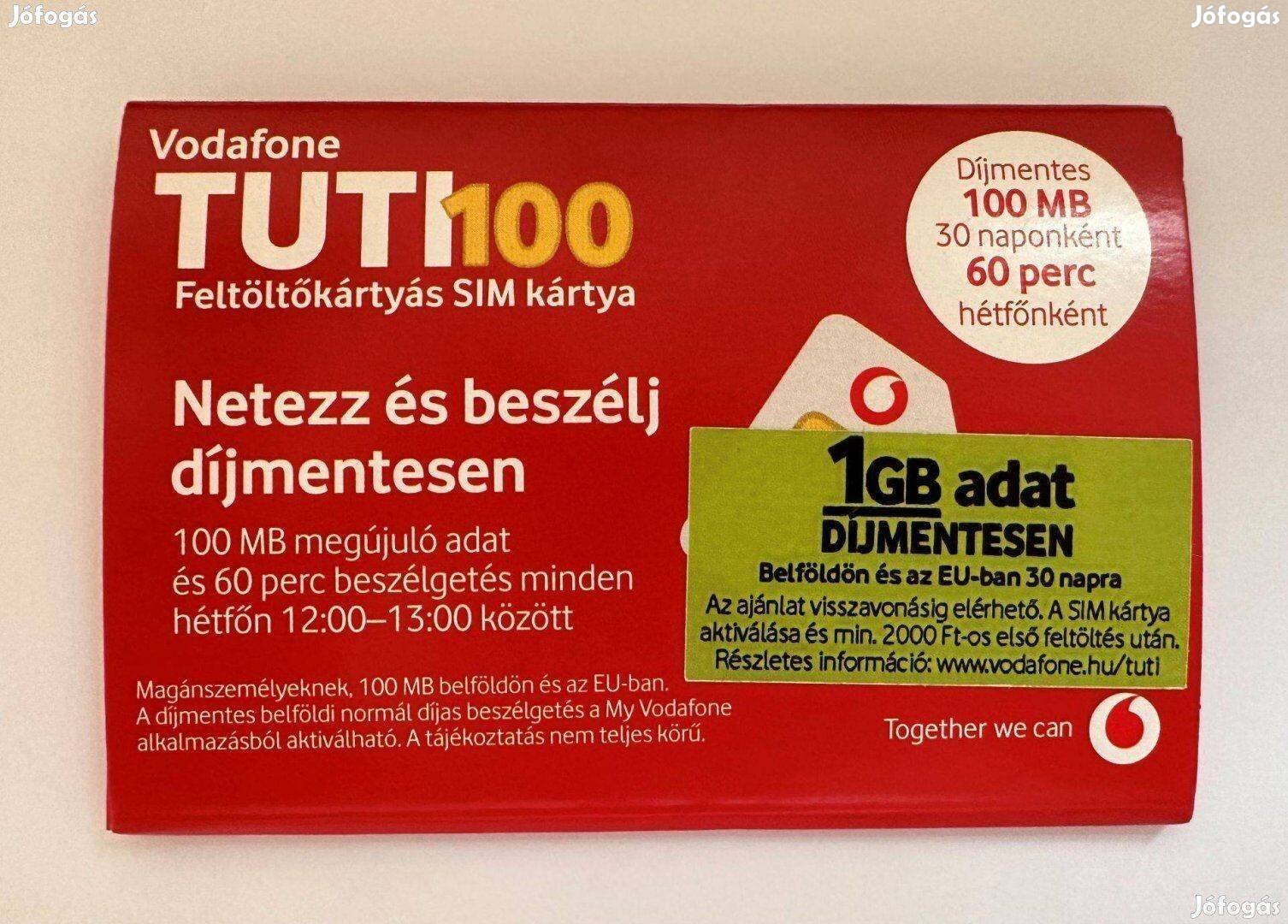 Vodafone Tuti 100 Smart SIM kártya