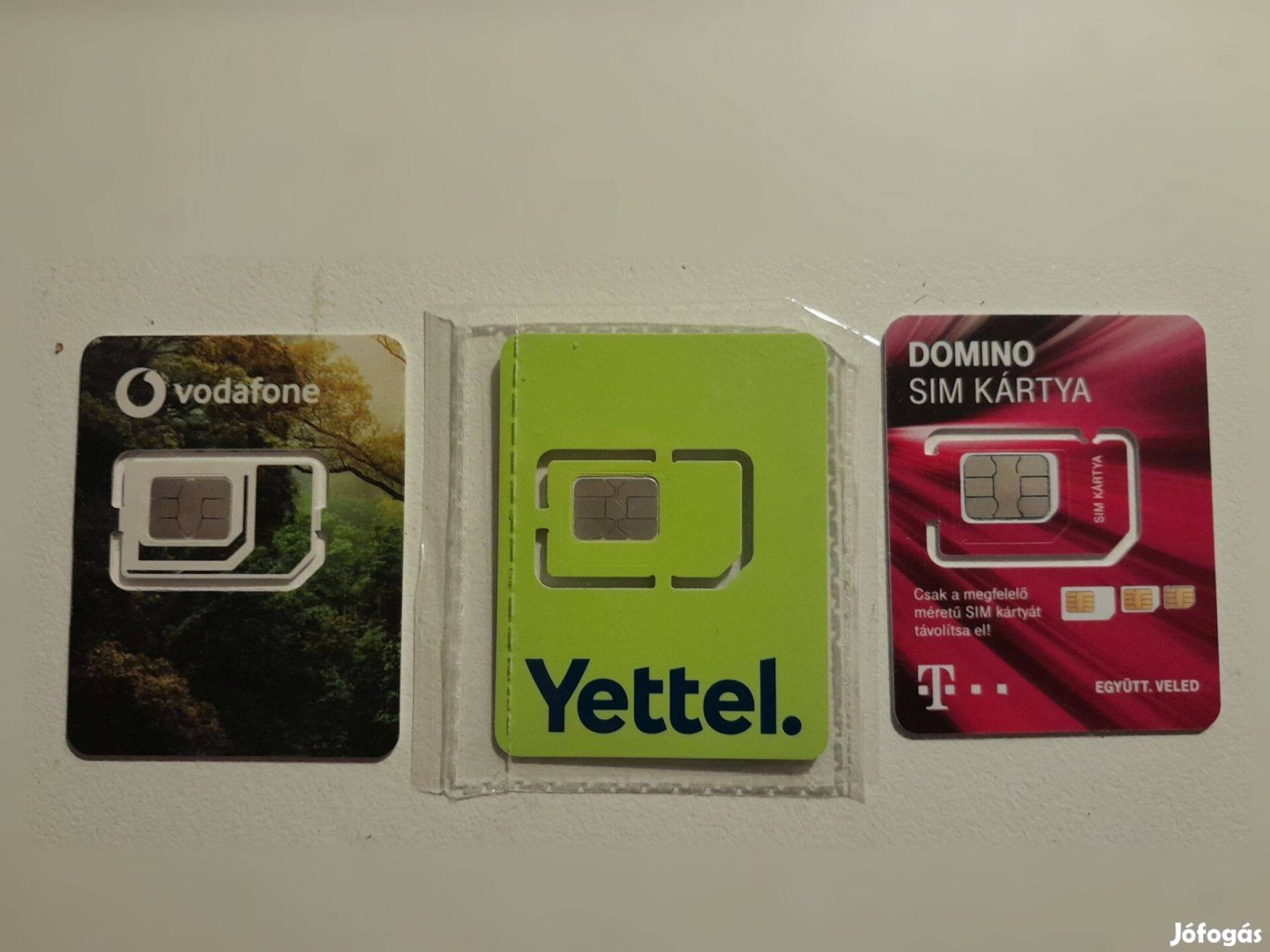 Vodafone, Yettel, Telekom SIM kártya aktivált (regisztrált, aktív)