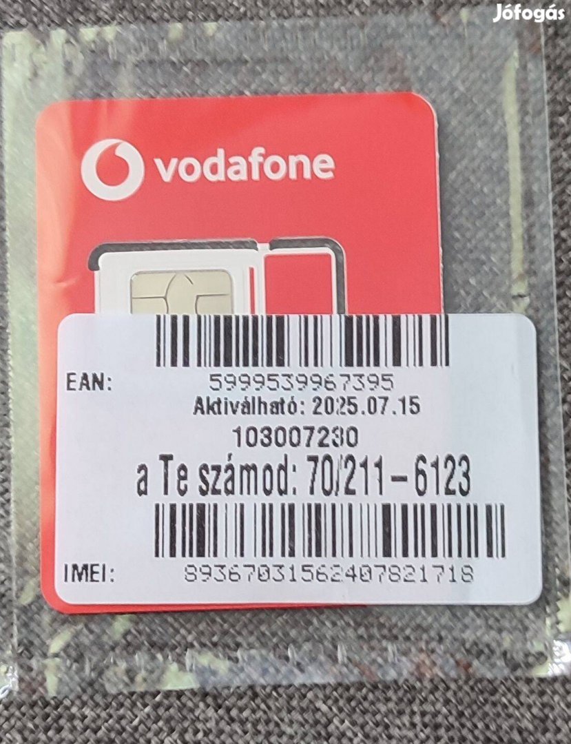 Vodafone jobb szám eladó