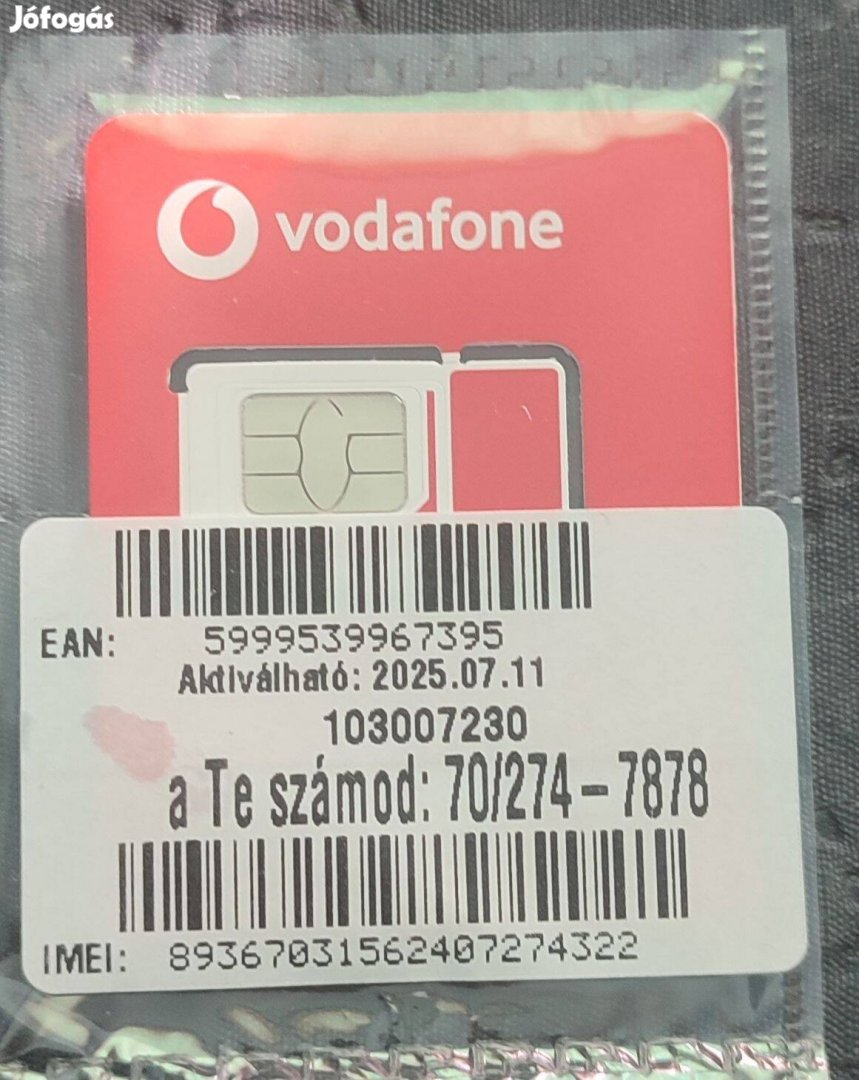 Vodafone jobb szám eladó