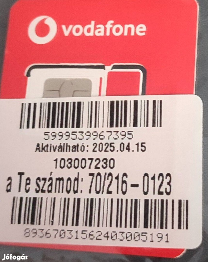 Vodafone jobb szám eladó