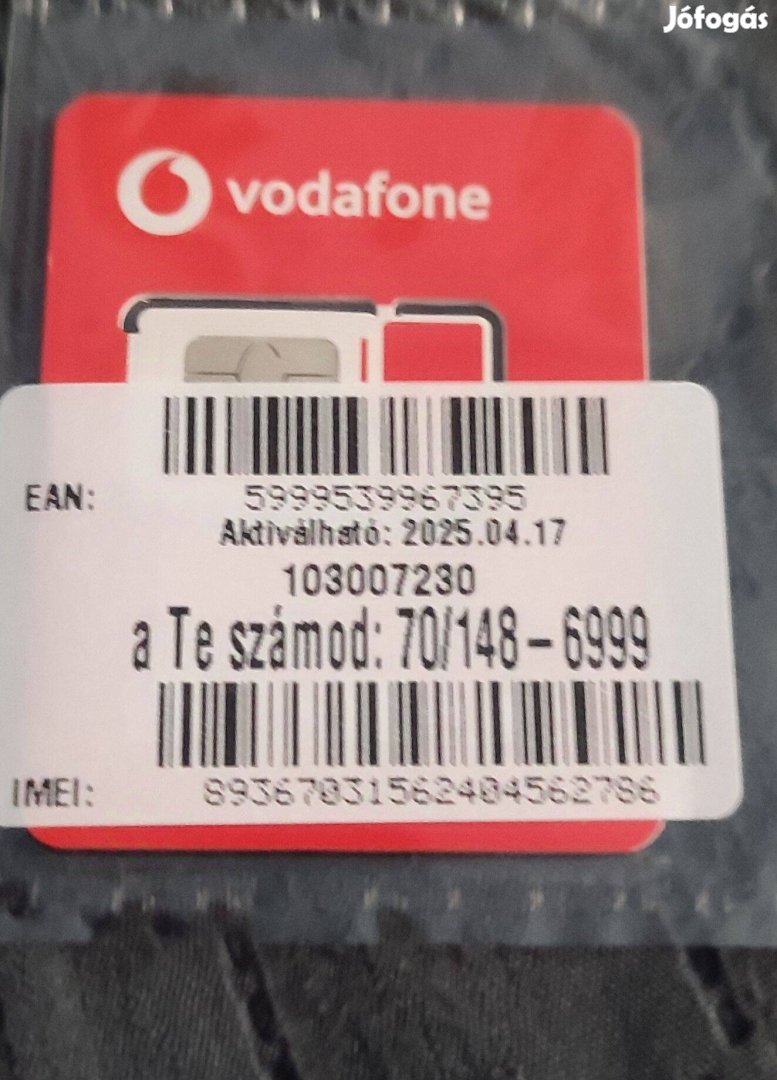 Vodafone jobb szám eladó