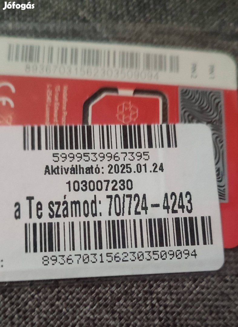 Vodafone jobb szám eladó