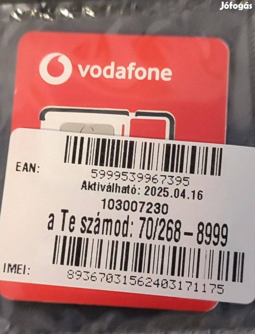 Vodafone jobb szám eladó