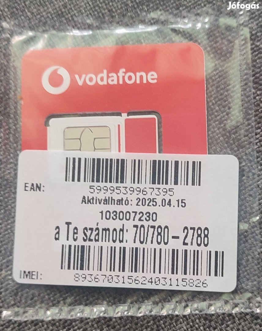 Vodafone jobb szám eladó