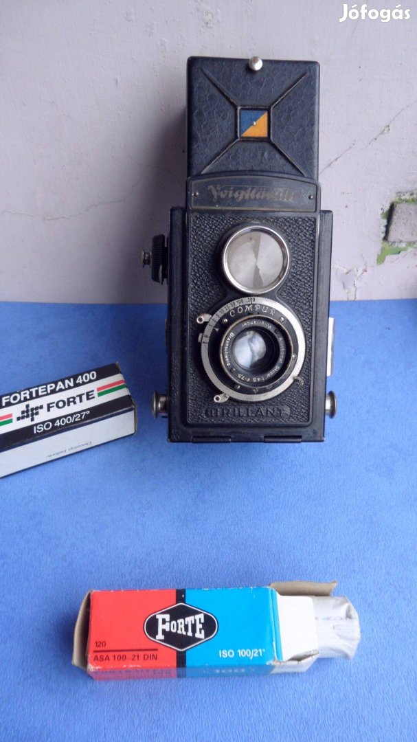 Voigtlander fényképezőgép 1929 6x6 CF Tekercs Filmes kamera