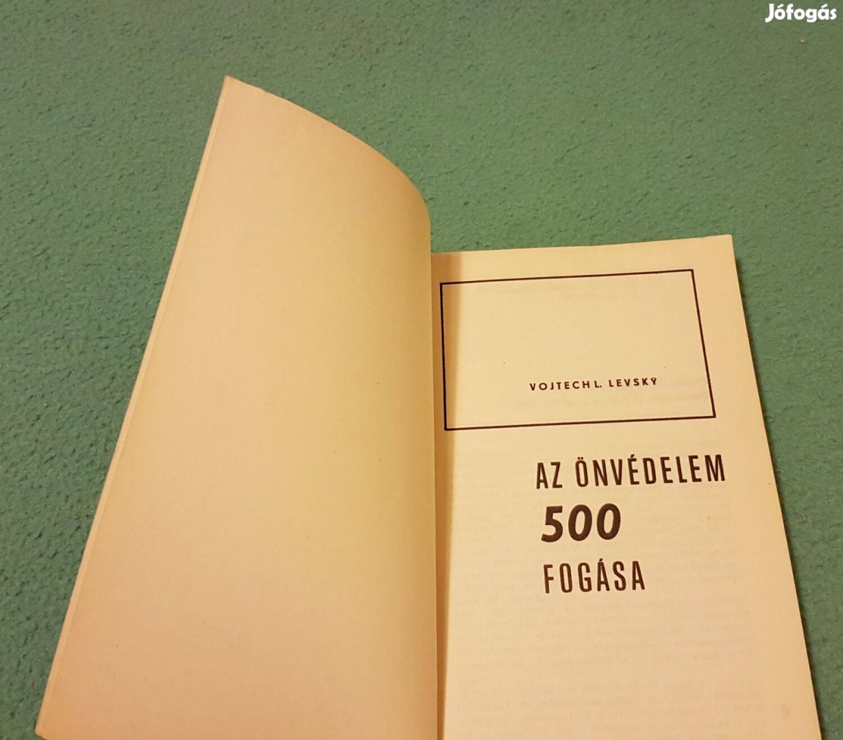 Vojtech L. Levsky: Az önvédelem 500 fogása könyv (1968)
