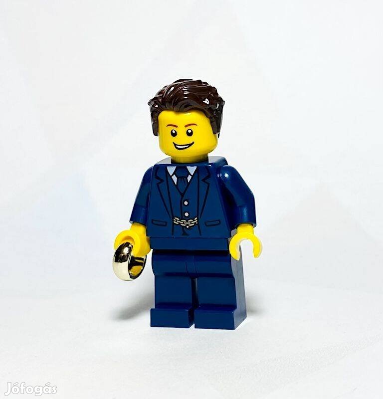 Vőlegény - Sötétkék öltönyben Eredeti LEGO egyedi minifigura - Új