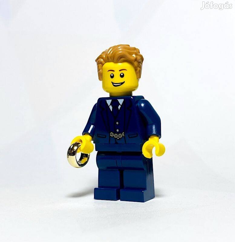 Vőlegény - Sötétkék öltönyben Eredeti LEGO egyedi minifigura - Új