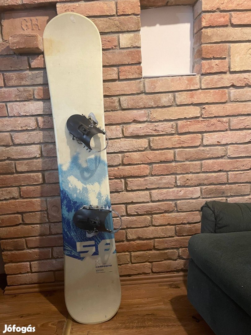 Völkl snowboard, kötéssel, cipővel