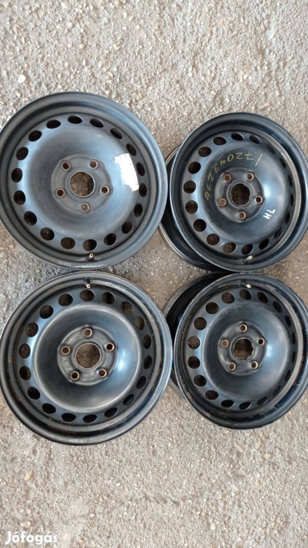 Volkswagen 15 colos használt 5x112 lyukosztású acél felni garnitúra