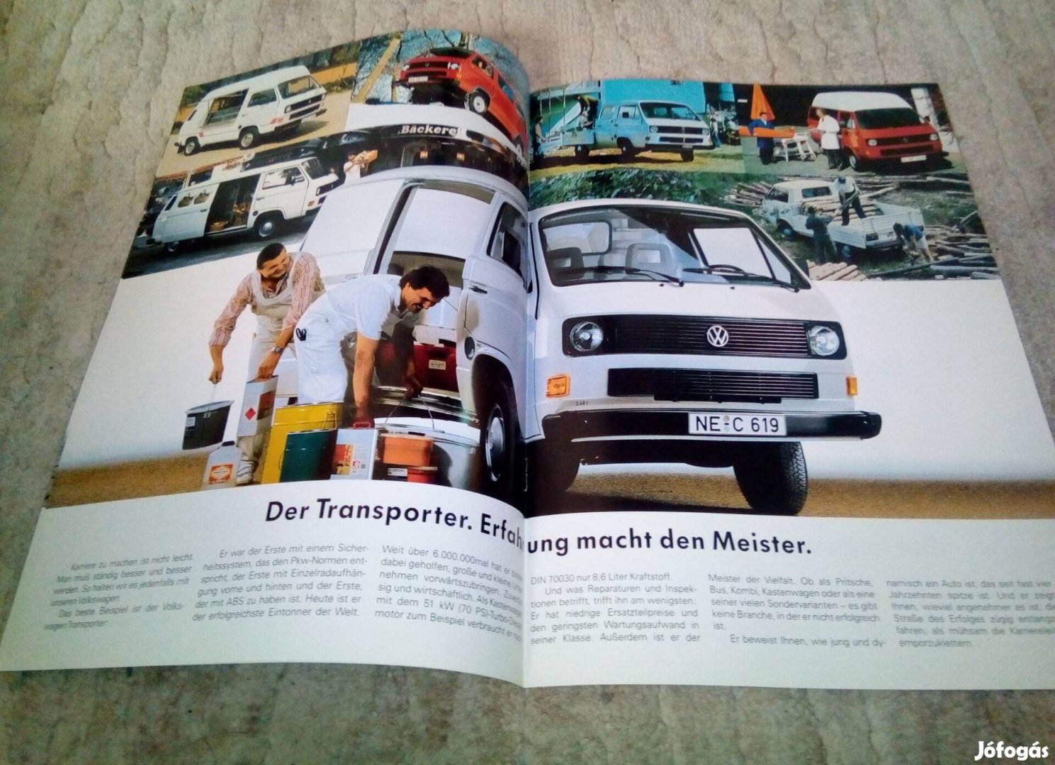 Volkswagen 1990 haszongépjármű prospektus, katalógus. T3, Caddy, LT