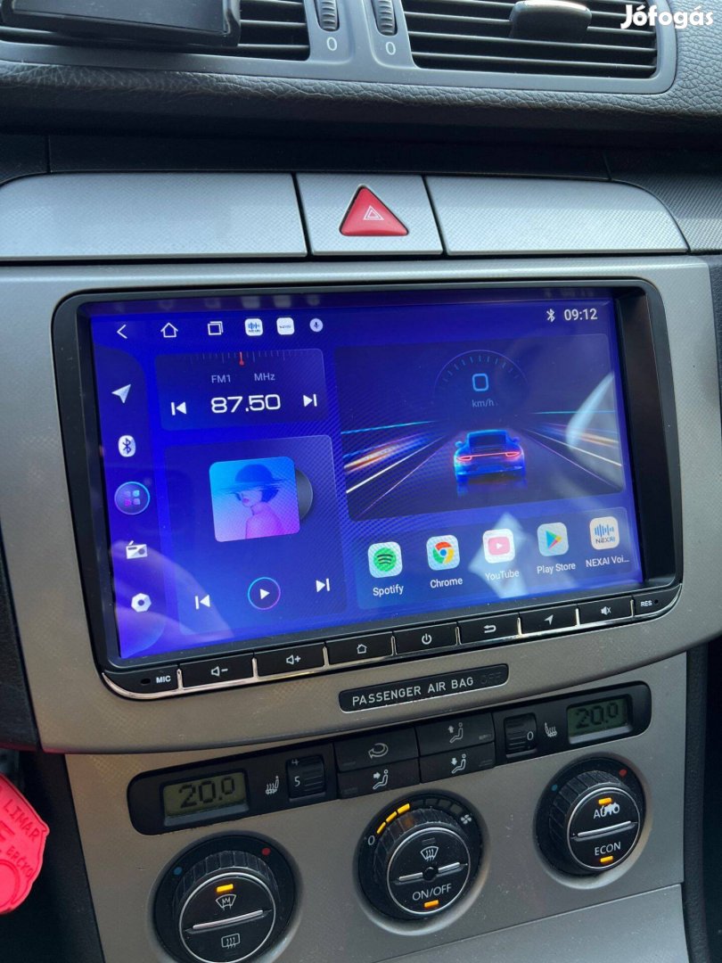 Volkswagen Android Multimédia GPS Rádió Fejegység Tolatókamerával