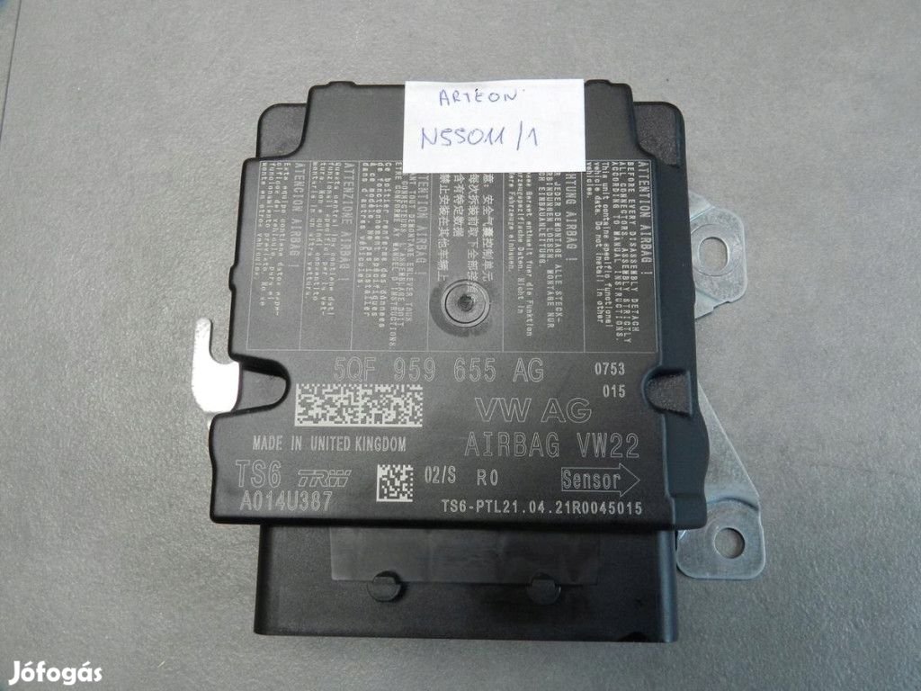 Volkswagen Arteon légzsák vezérlő modul 5QF959655AG