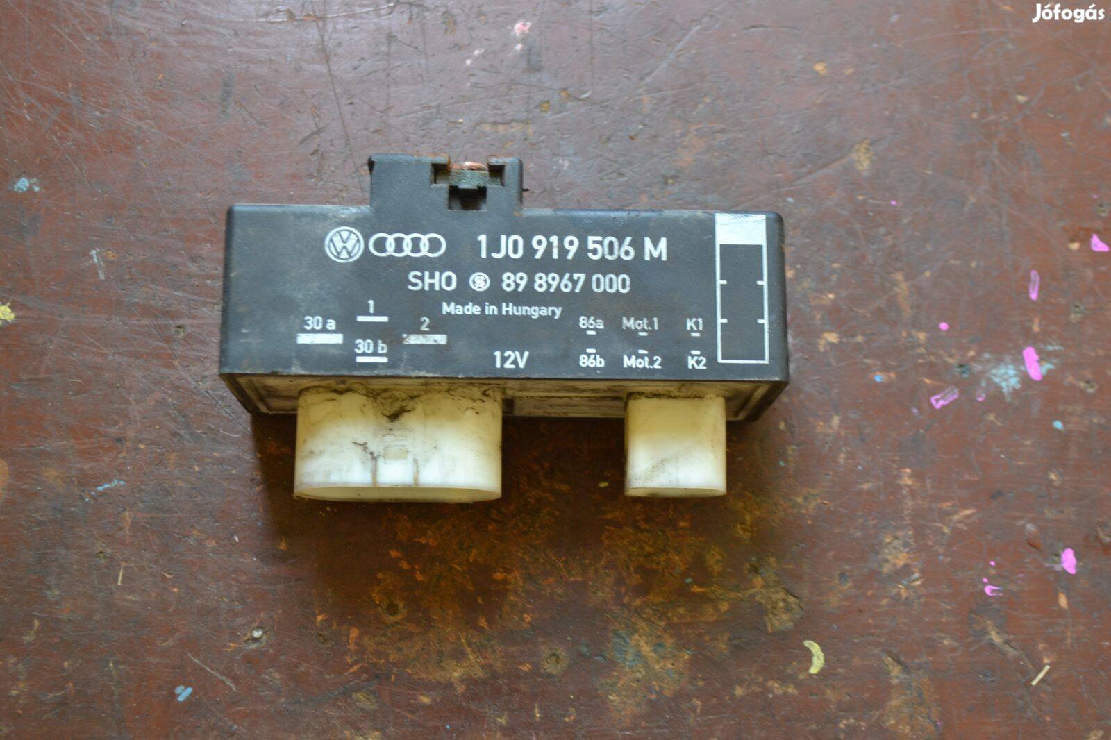 Volkswagen Audi Seat Skoda hűtőventilátor relé 1J0919506 M, 898967000