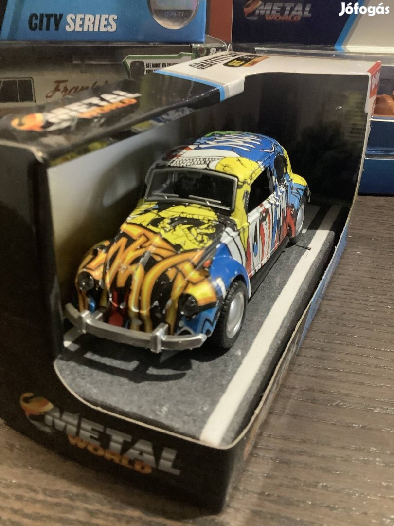 Volkswagen Beetle Graffiti fém modell1:34