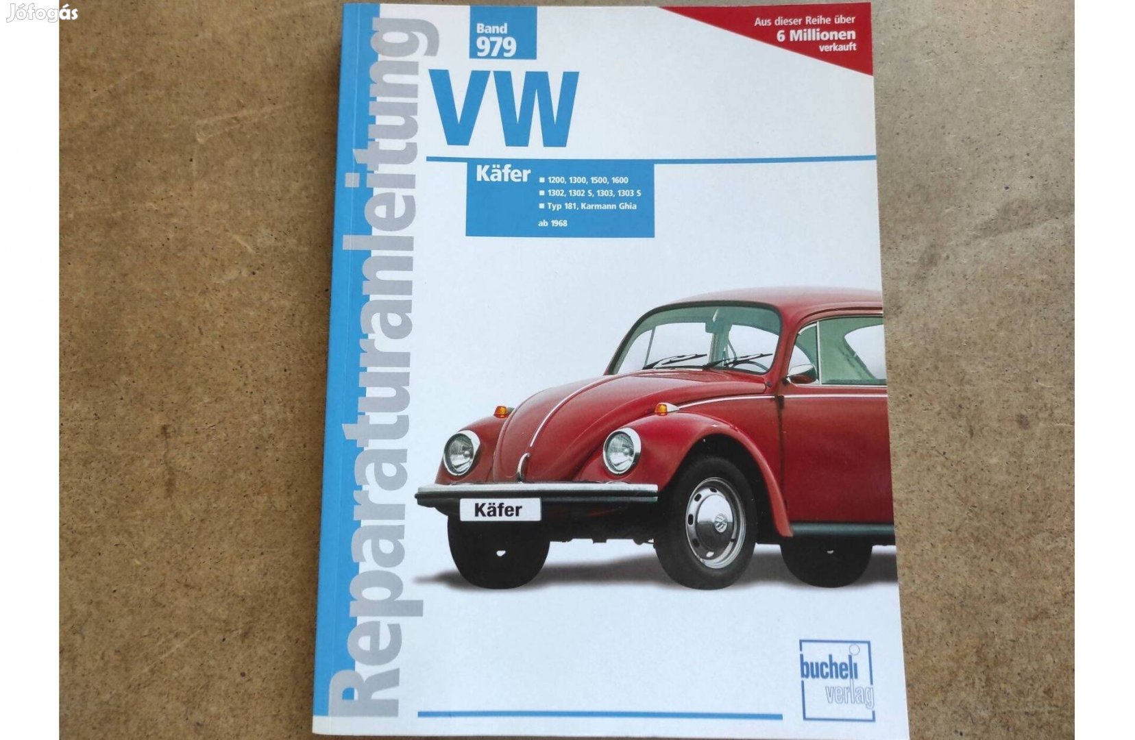 Volkswagen Bogár, Típ.181, Karmann Ghia javítási karbantartási könyv