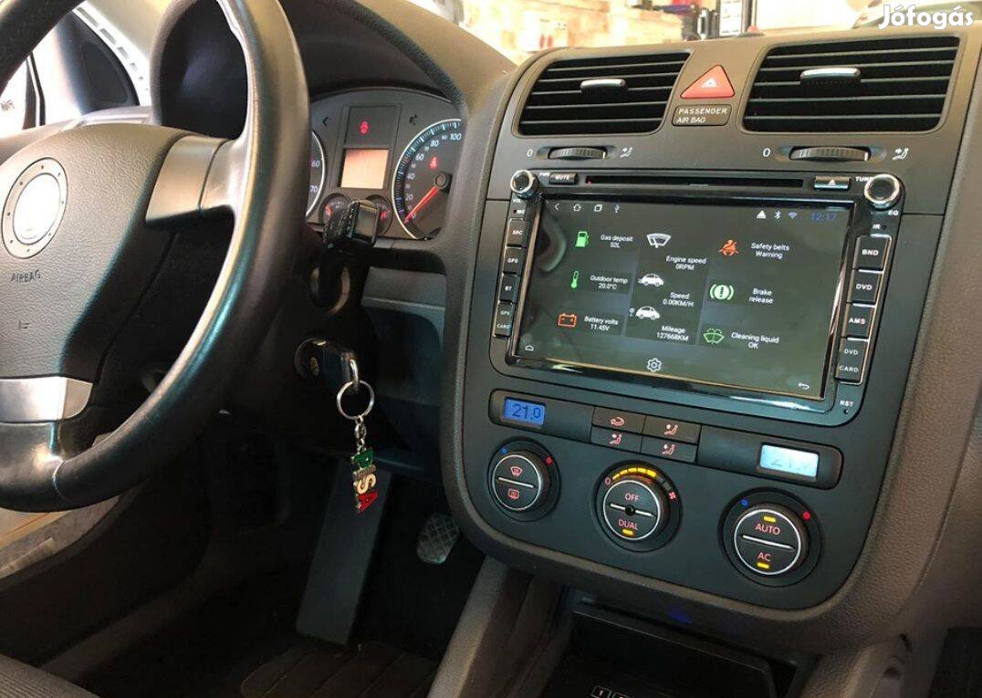 Volkswagen Carplay Multimédia GPS Android Rádió Tolatókamerával