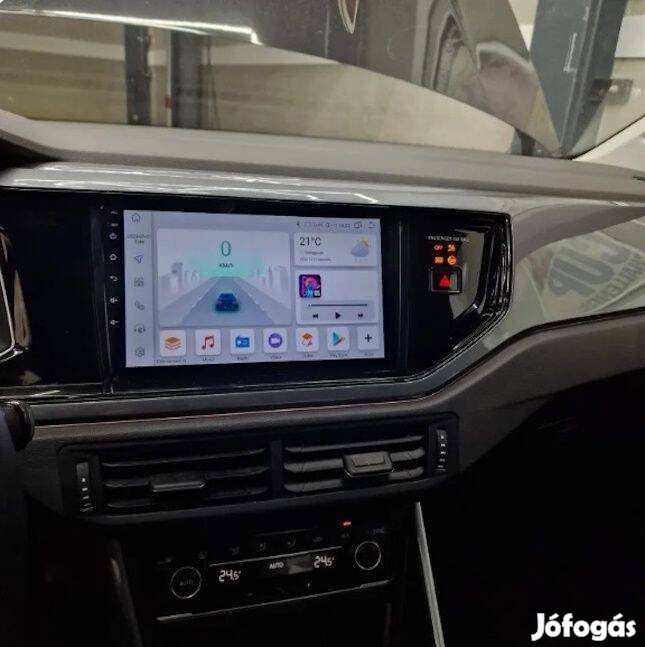 Volkswagen Carplay Multimédia GPS Rádió Fejegység Tolatókamerával
