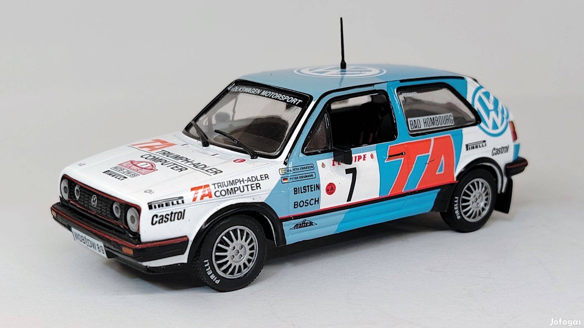 Volkswagen Golf 2 GTI 16V modellautó 1:43 új bontatlan eladó