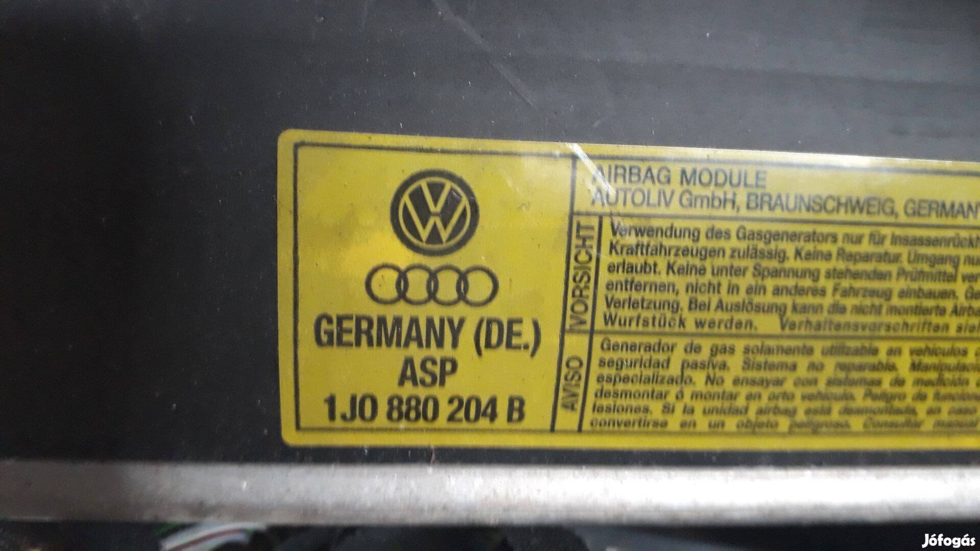 Volkswagen Golf 4 bora légzsák 1J0880204B 1J0880204H