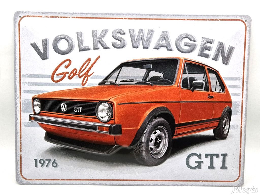 Volkswagen Golf GTI - fémplakát  fém tábla v