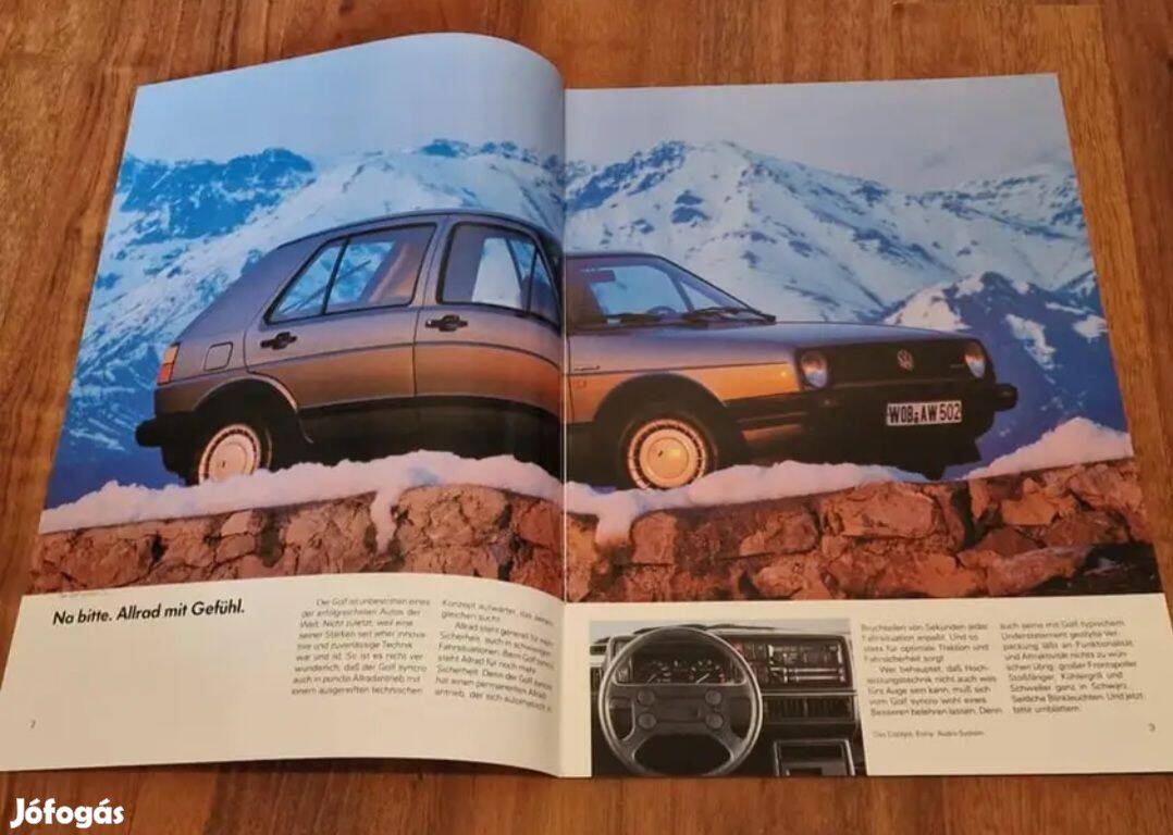 Volkswagen Golf II Syncro Prospektus 1987