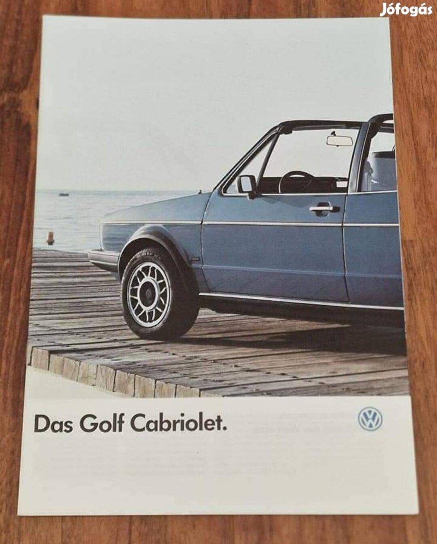 Volkswagen Golf I Cabriolet Prospektus 1986