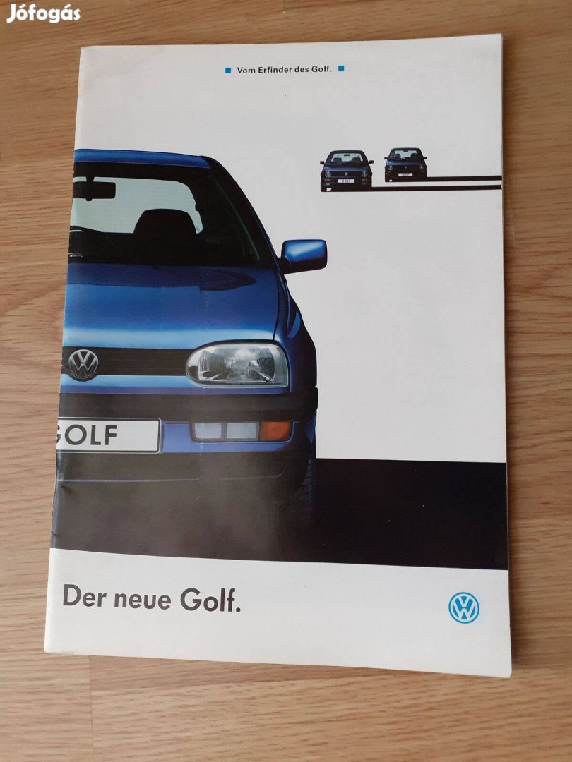 Volkswagen Golf prospektus - 1991, német nyelvű