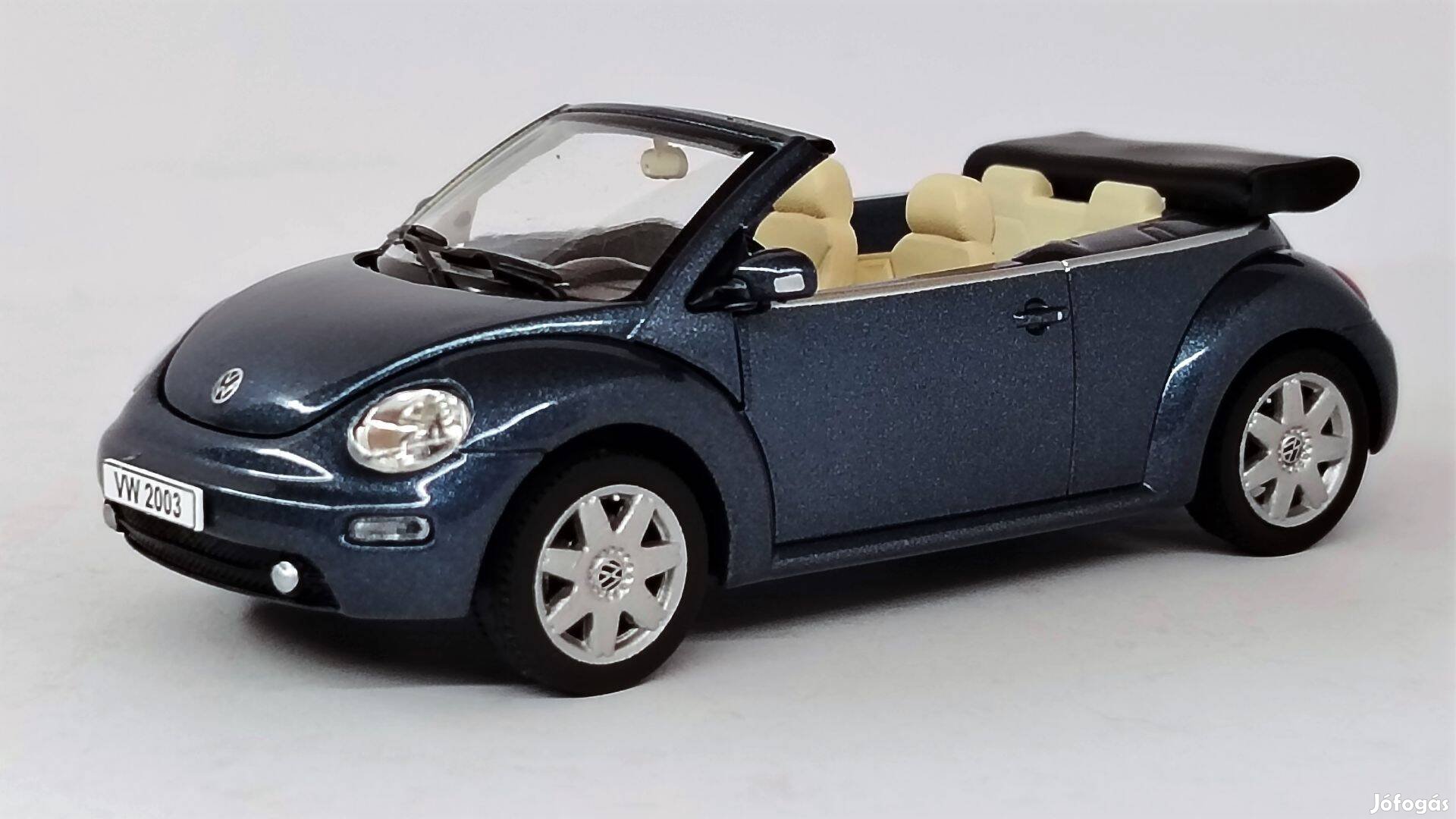 Volkswagen New Beetle Cabrio modellautó 1:43 új bontatlan eladó