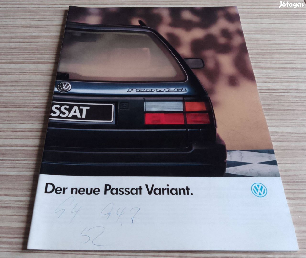 Volkswagen Passat B3 kombi (1989) prospektus, katalógus.