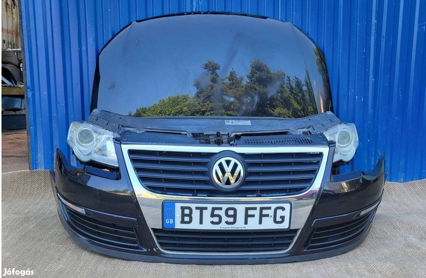 Volkswagen Passat B6 3C 2004-10 gyári 3C0807221C első lökhárító fekete