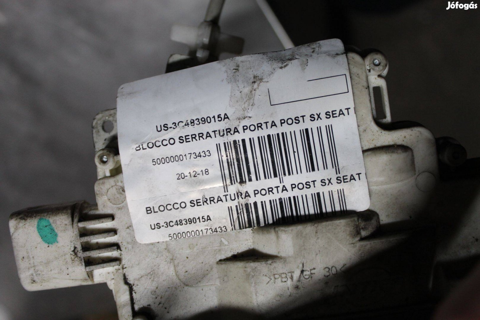 Volkswagen Passat B6/B7 2007-2015 bal hátsó ajtózár 3C4839015A