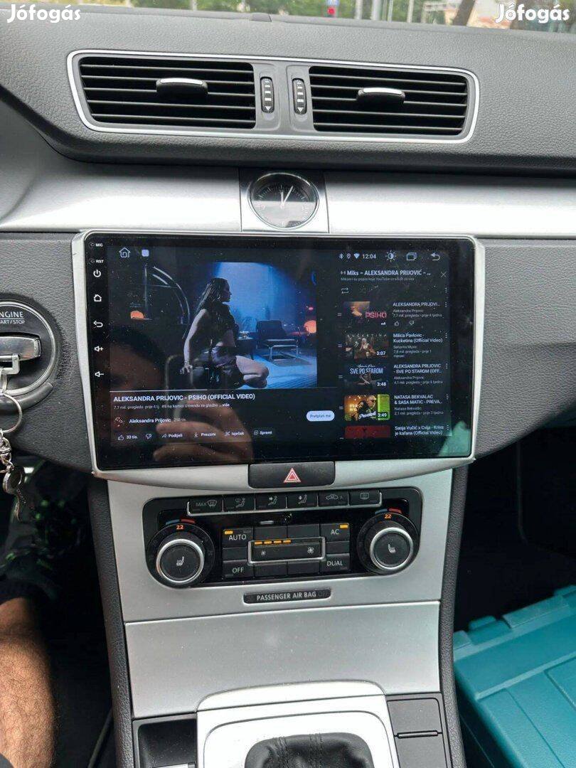 Volkswagen Passat B6 B7 CC Android 10" Kijelző Multimédia Gyári Helyre