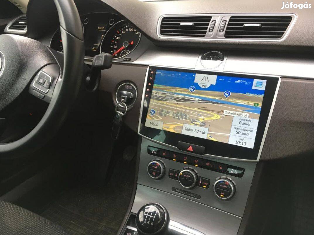 Volkswagen Passat B7 Carplay Multimédia GPS Rádió Tolatókamerával