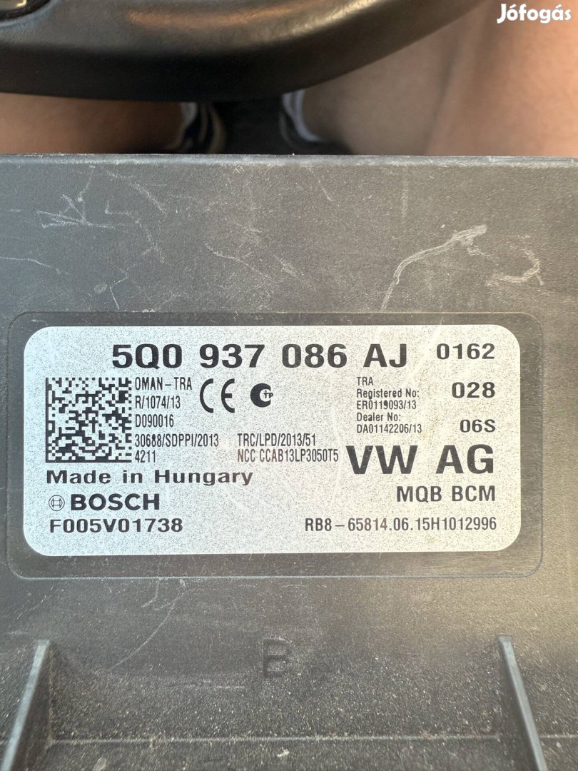 Volkswagen Passat B8 Golf 7 BCM central electronics  5Q0937086AJ