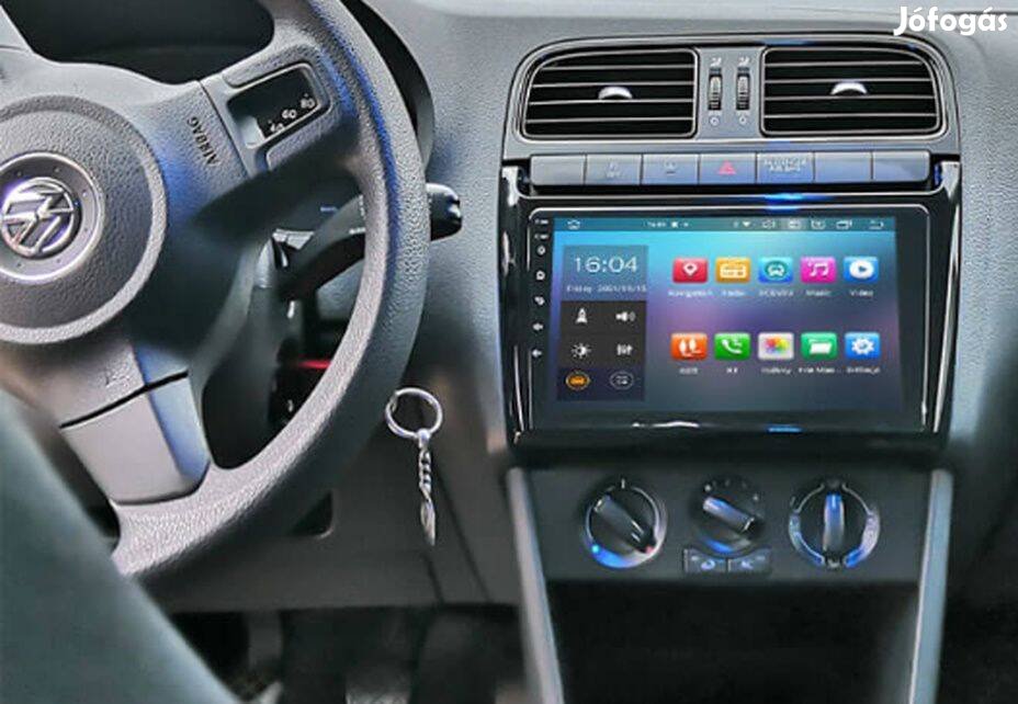 Volkswagen Polo Carplay Multimédia Android GPS Rádió Tolatókamerával